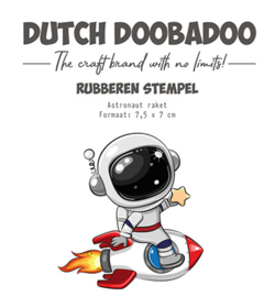 497.004.034 - Rubber stamp Astronaut Raket