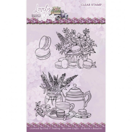 Clear Stamps - Berries Beauties - Lovely Lilacs - Macarons BBCS10010