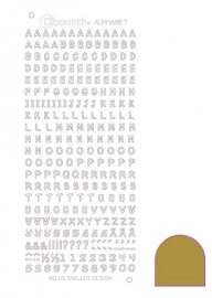 Clippunch Alphabet sticker adhesive gold