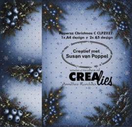 Designpapier Kerst C Crealies CLPZ027