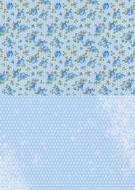 NEVA013 background sheets A4 blueroses