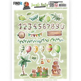 Push Out - Yvonne Creations - Jungle Party - Small Elements - A SB10741