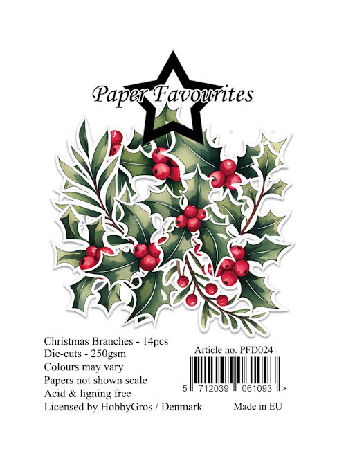Paper Favourites Die-Cuts Christmas Branches PFD024