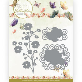 Dies - Precious Marieke - Beautiful Butterflies - Butterfly Labels PM10256