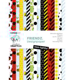 CCL-FR-DPP317 - Designer Paper Pad Bee-lightful Friendz nr.317