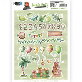 Cutting Sheets - Yvonne Creations - Jungle Party - Small Elements - A  CD11918