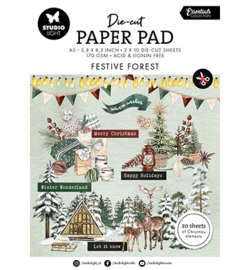 SL-ES-DCPP204 - Paper Pad Festive Forest Essentials nr.204