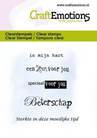 CraftEmotions clearstamps 6x7cm - In mijn hart -tekst NL 5075
