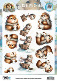 3D Cutting Sheet - Berries Beauties - Groundhog - Winter Bliss CD12542