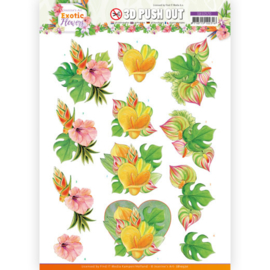 3D Push Out - Jeanine's Art - Exotic Flowers - Orange Flowers  SB10570