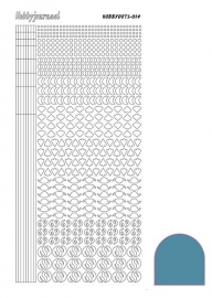 Hobbydots sticker 14 - Mirror Turquoise