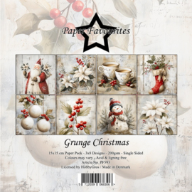 Paper Favourites 15x15 cm Grunge Christmas PF593