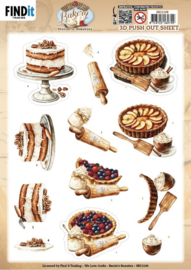 3D Pushout Sheet - Berries Beauties - Homestead Bakery - Pie Bliss SB11108