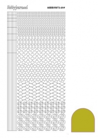 Hobbydots sticker 14 - Mirror Yellow