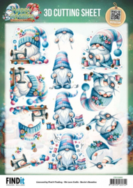3D Cutting Sheet - Berries Beauties - Happy Gnomes - Sew Much Love CD12480