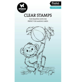 SL-ES-STAMP947 - SL Clear Stamps – Catching Up, Monkey Essentials nr. 947