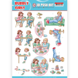 3D Pushout - Yvonne Creations- Bubbly Girls - Me Time  SB10348