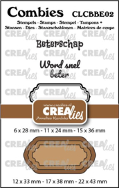 Combies Beterschap no. 02, Stempels: 2 teksten + 1 tag/label & Stansen: 3 tags/labels. CLCBBE02