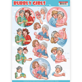 3D Knipvel - Yvonne Creations- Bubbly Girls - Mothersday   CD11305