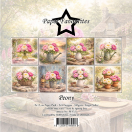 Paper Favourites 15x15 cm Peony PF575
