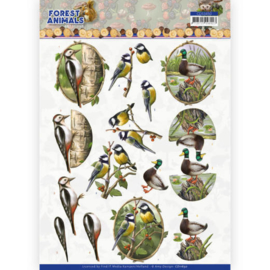 3D cutting sheet - Amy Design Forest Animals - Woodpacker  CD11650