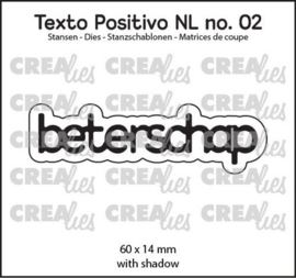 Crealies Texto Positivo beterschap - NL (H) POSNL02 60x14 mm