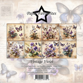 Paper Favourites 15x15 cm Vintage Violet 587