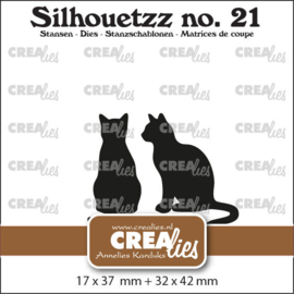 Silhouetzz stansen no. 21, Katten zittend