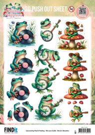 3D Pushout Sheet - Berries Beauties - Joyful Hoppers - Hopping Harmony SB11143