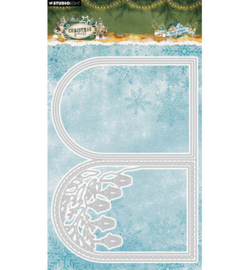 SL-CF-CD1111 - StudioLight Stansmallen – Folded Card Shape Christmas Forest nr. 1111