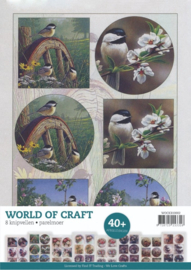 Die-cut sheets book Pearlescent - WOC - Flowers and Animals 2 WOCKB10002 ( 8 vellen)