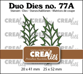 Duo Dies no. 77a, Blaadjes 22 Open Hulstblaadjes (spiegelbeeld) Crealies CLDD77a