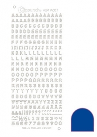 Clippunch Alphabet sticker adhesive blue