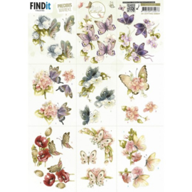 3D Cutting Sheet - Precious Marieke - Beautiful Butterfly - mini CD12018