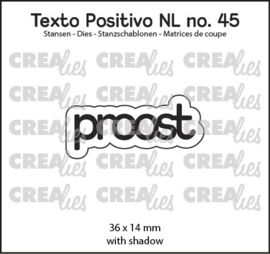 Texto Positivo stansen no. 45, proost Crealies POSNL45