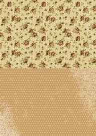 NEVA003 background sheets A4 brown roses