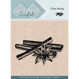 Card Deco Essentials Clear Stamps - Cinnamon CDECS146