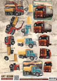 CD10848 3D Knipvel - Amy Design - Vintage Vehicles - Trucks