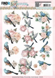 3D Cutting Sheet - Berries Beauties - Whispering Spring - Birds CD12147