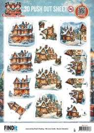 3D Pushout Sheet - Berries Beauties - Victorian Christmas Tales - Home for Christmas  SB11141