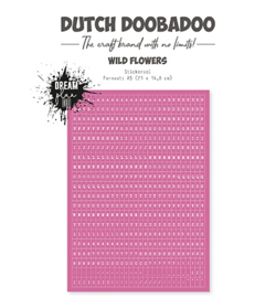 491.200.030 - Dutch Sticker Wild Flower alfabet a5