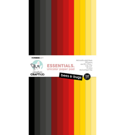 CCL-ES-UPP316 - Unicolor Paper Pad Bees & bugs Essentials nr.316