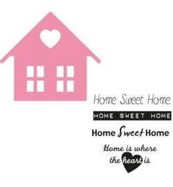 COL1333 Home sweet home  14 x 17 cm