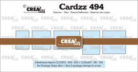 Cardzz stansen no. 494, Tussenlaagjes voor CLCZ453, 454, 455 & Xtra97, 98, 103