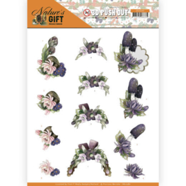 3D Pushout - Precious Marieke - Nature's Gift - Purple Gift  SB10386