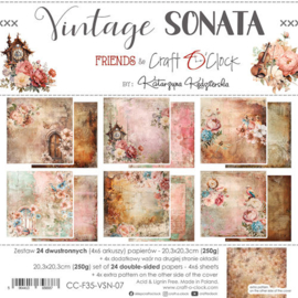 Craft O Clock Paper Pack 20x20 cm Vintage Sonata CC-F35-VSN-07