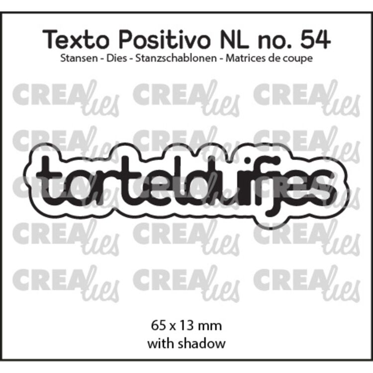 Crealies Texto Positivo Stansen Dutch Tortelduifjes (POSNL54)