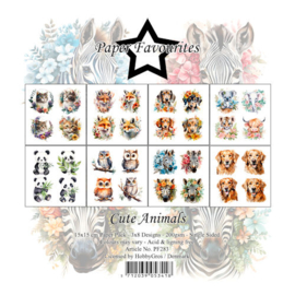 Paper Favourites 15x15 cm Cute Animals PF283