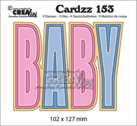 Crealies Cardzz no 153 BABY  CLCZ153 102x127mm
