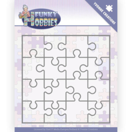 Dies - Yvonne Creations - Funky Hobbies - Puzzle  YCD10226 Formaat ca. 12,5 x 12,5 cm